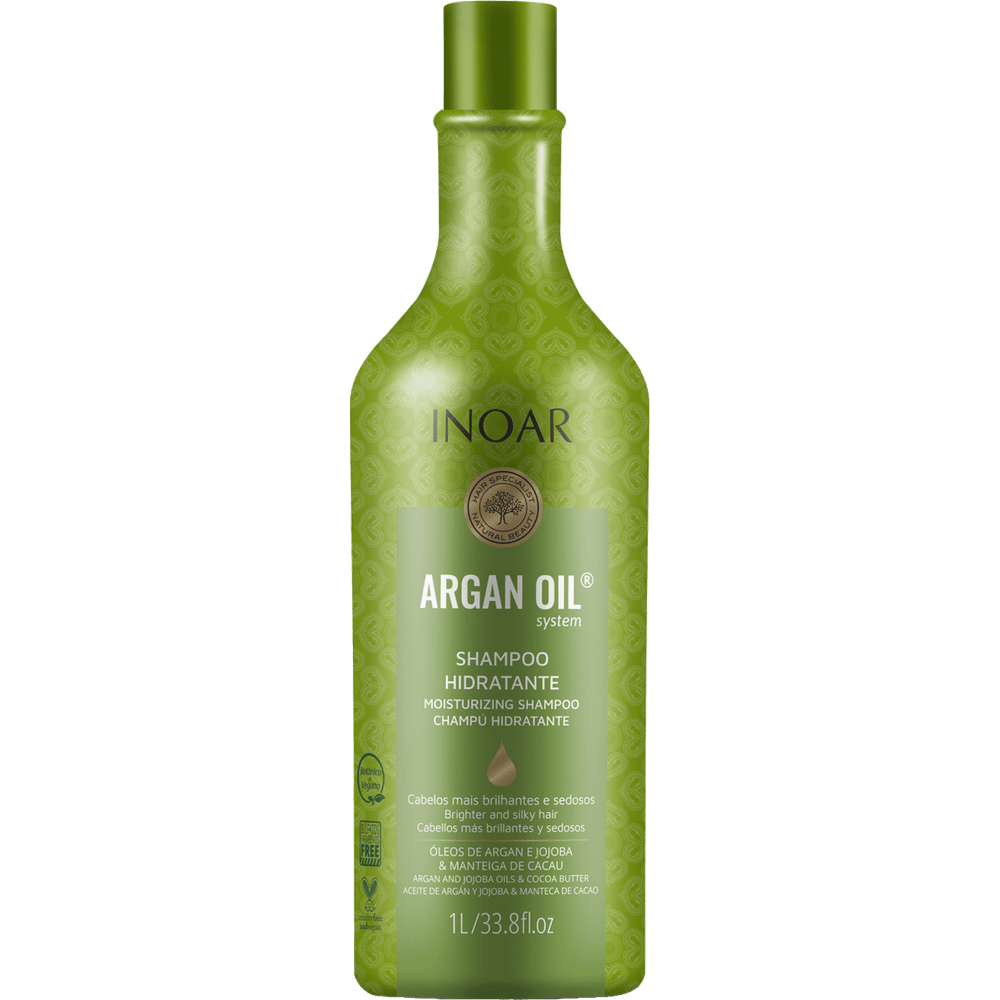Inoar, Argan Oil, Deep Cleansing Shampoo For Hair, 1L