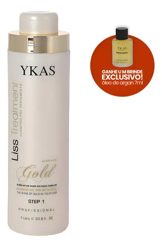 Ykas, Gold, Deep Cleansing Shampoo For Hair, 1L