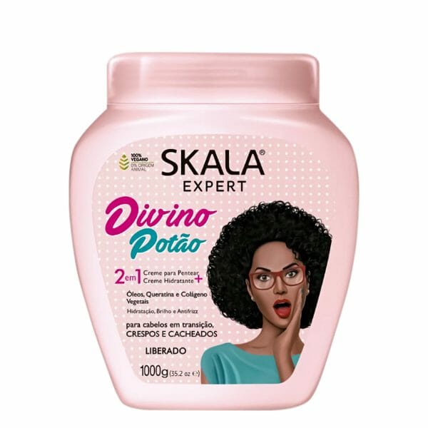 Skala Expert Divino Pot Cream for Hair Transition Crespo &amp; Cacheados 1000g | 35.2 oz