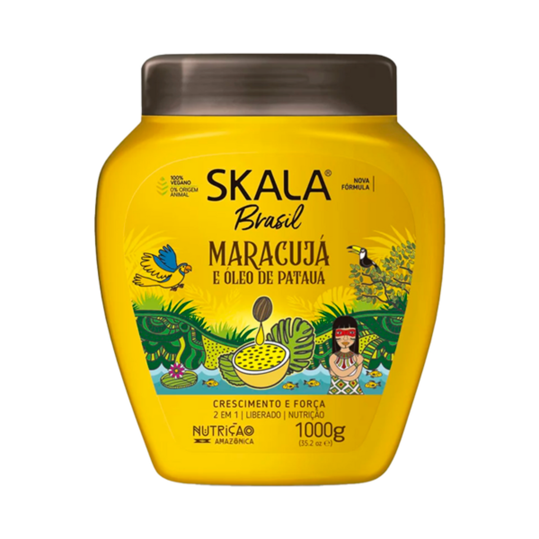 Skala Passion Fruit &amp;amp; Pataua Oil – Traitement capillaire brésilien 2 en 1 1000g | 35,2 onces 