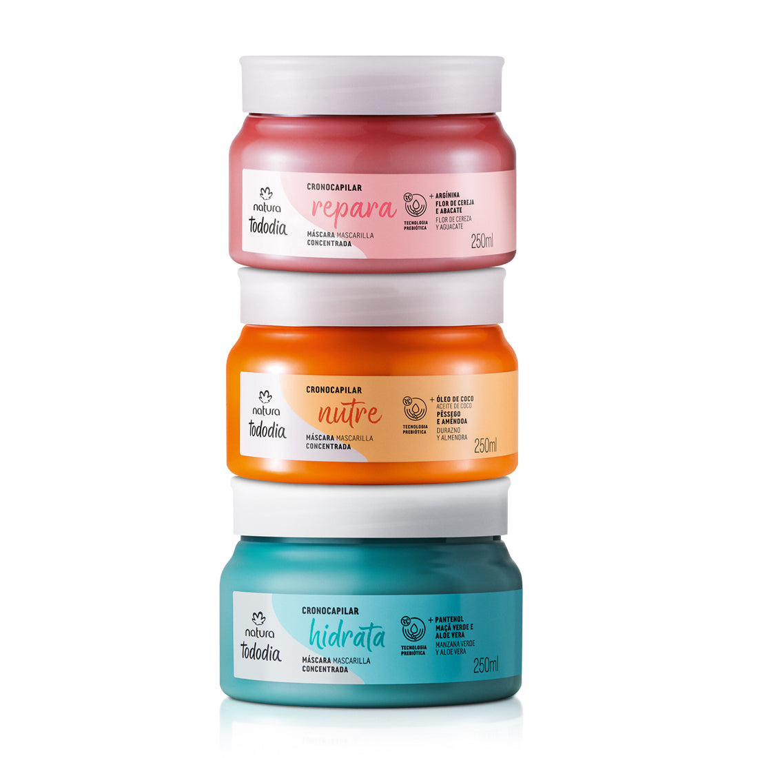 Natura Tododia Hair Mask Kit Repair, Nutrition and Hydration 3x 250ml