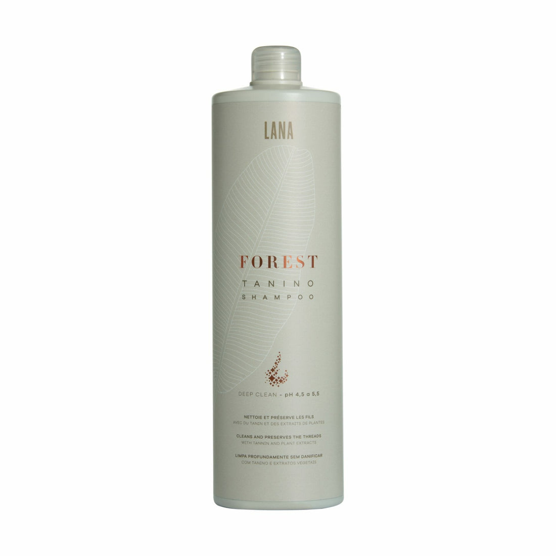 Lana Brasiles | Forest Tanino Deep Clean Shampoo | Repair And Shine | 1000 ml / 33.8 fl.oz