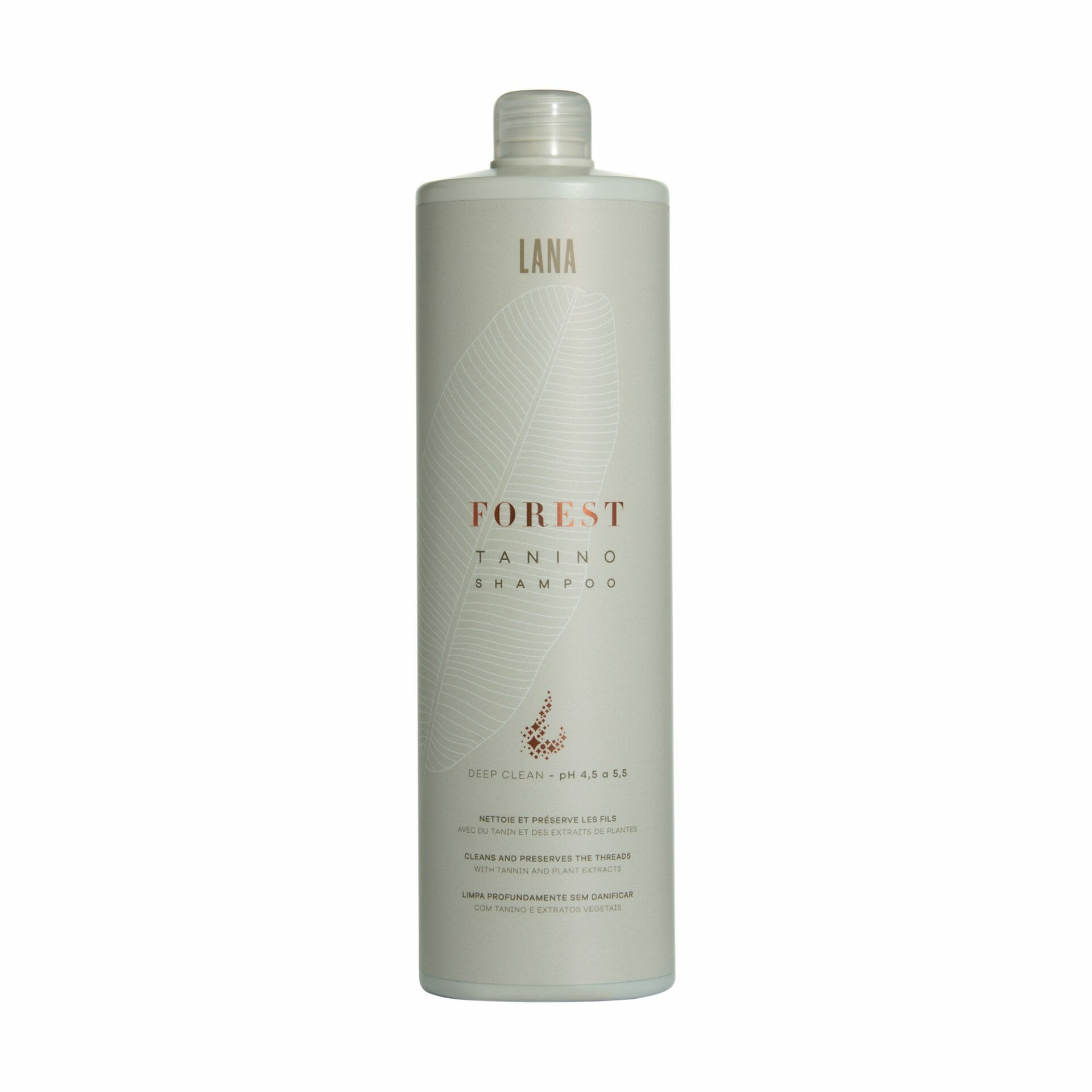 Lana Brasiles | Forest Tanino Deep Clean Shampoo | Repair And Shine | 1000 ml / 33.8 fl.oz