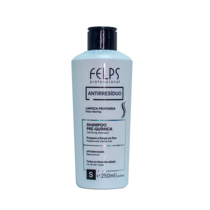 Felps, Antirresiduo, Shampooing nettoyant en profondeur pour cheveux, 250 ml 8,4 oz