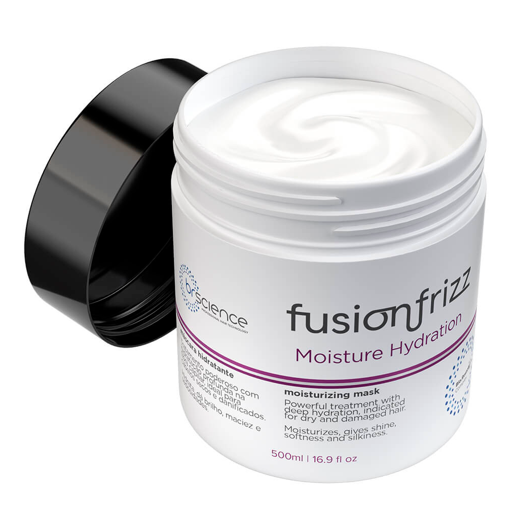 BRScience, Fusion Frizz Moisture Nutrition, masque capillaire pour cheveux, 500 ml | 16,9 onces liquides.