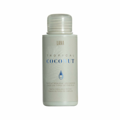 Lana Brasiles, Tratamiento capilar suavizante de coco tropical, todo tipo de cabello, suave y natural, 100 ml / 3,38 fl.oz