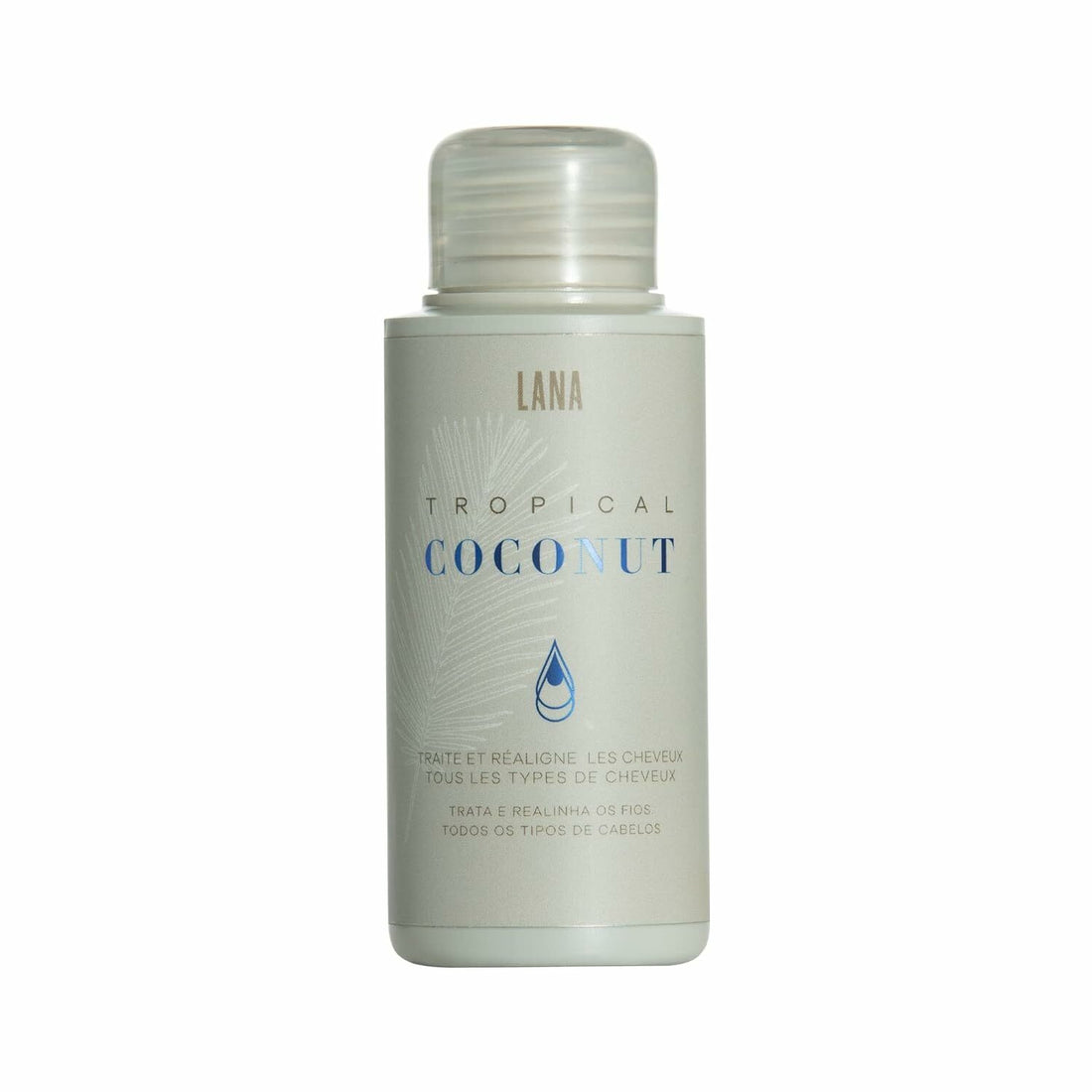 Lana Brasiles | Wygładzająca kuracja do włosów z tropikalnym kokosem | Wszystkie rodzaje włosów | Gładka i naturalna | (100 ml / 3,38 uncji) 