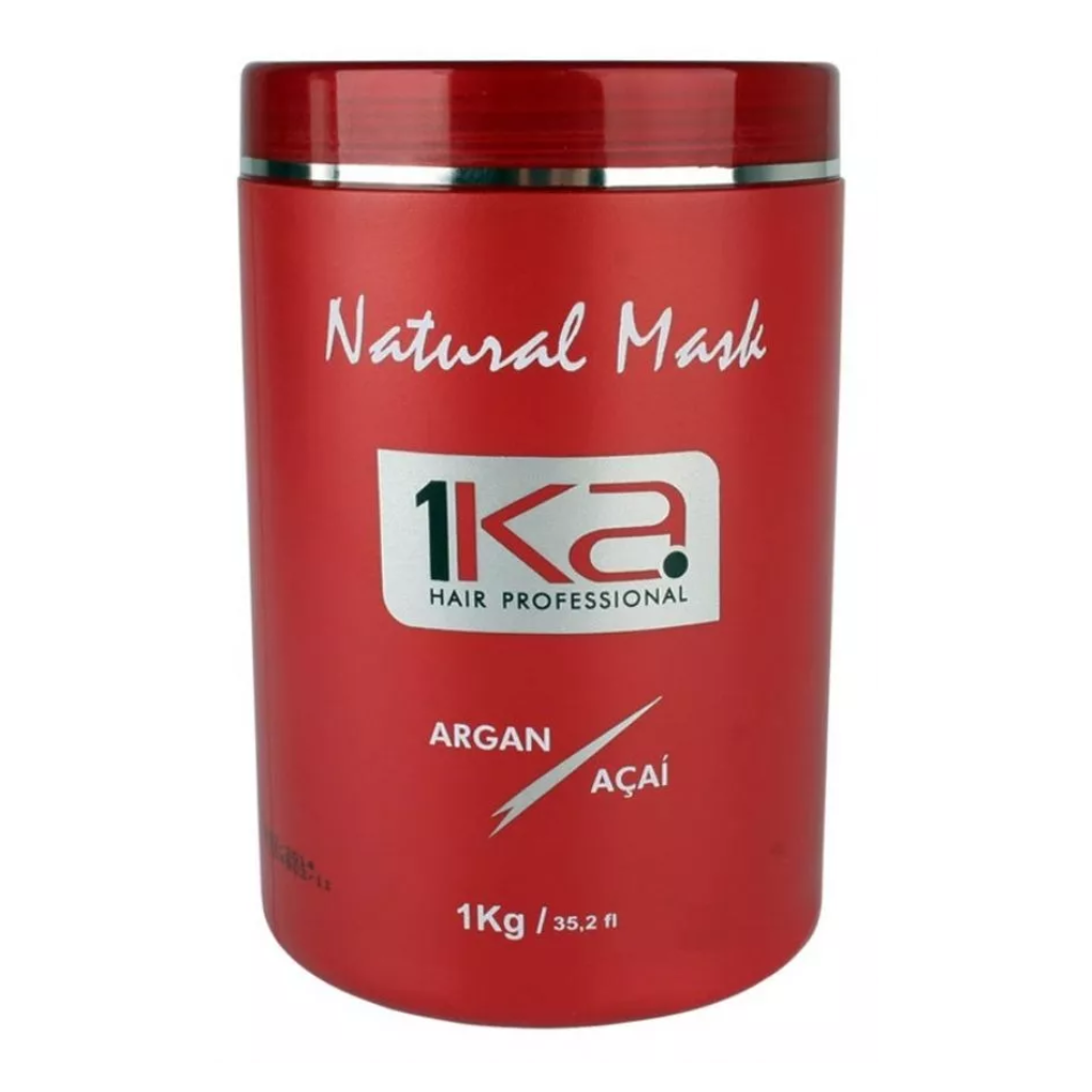 1Ka, Natural Mask Argan e Acai, Hair Mask For Hair, 1kg 35.2oz