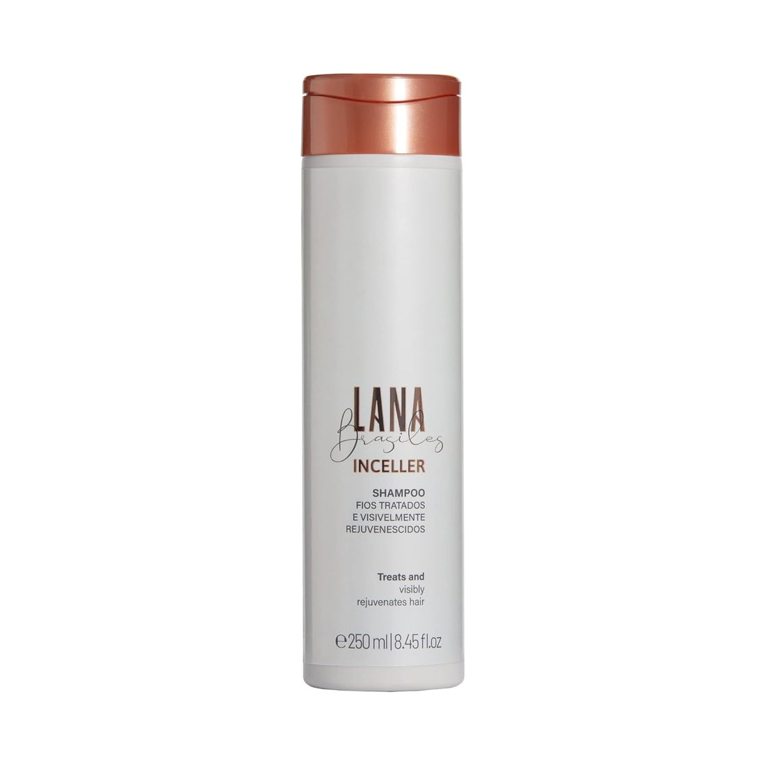 Lana Brésiliens | Shampoing Inceller | Traite et rajeunit les cheveux | Brillance et douceur | 250 ml / 8,45 fl.oz.