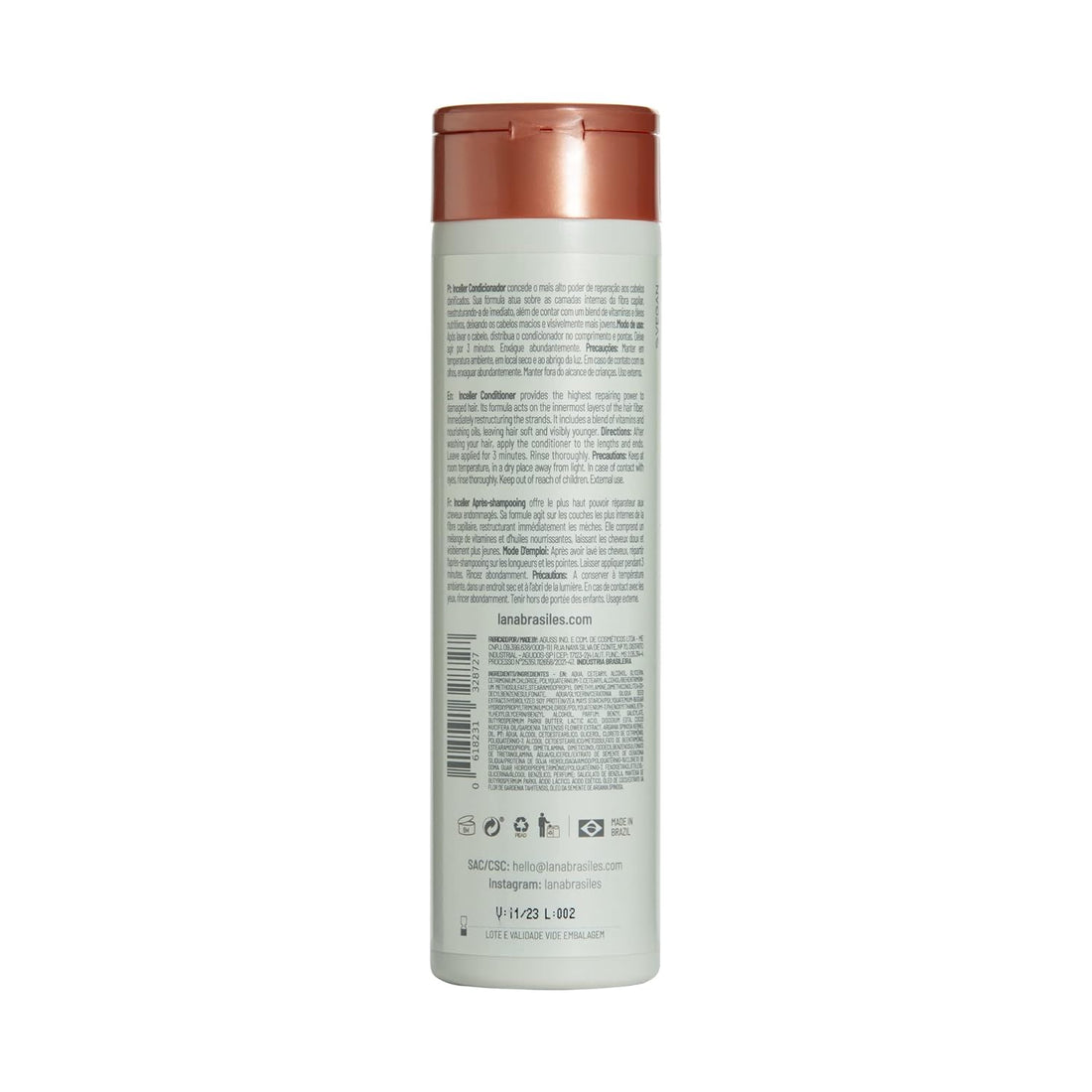Lana Brasiles | Inceller Shampoo | Treats And Rejuvenates Hair | Shine And Softness | 250 ml / 8.45 fl.oz.