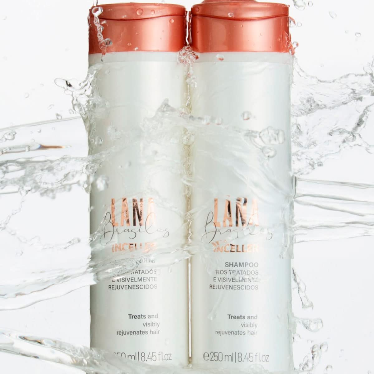 Lana Brasiles | Inceller Shampoo And Conditioner Duo | Treated And Visibly Rejuvenated Hair | (2x) 250 ml / 8.45 fl.oz. (Set of 2)