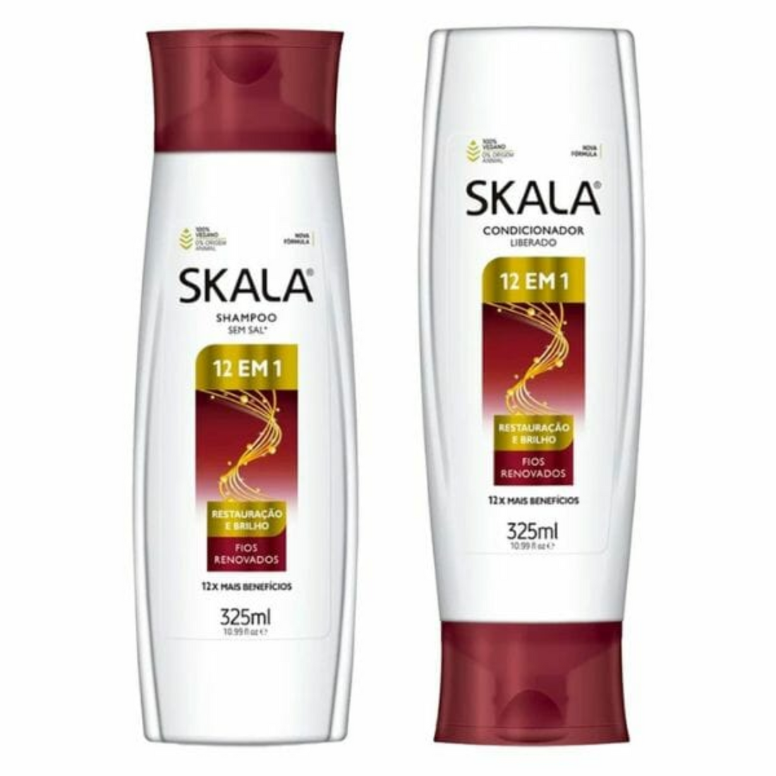 Skala Expert Collection 12 en 1 – Shampoing et Après-shampooing 2 x 325 ml | 2 x 10,9 onces 