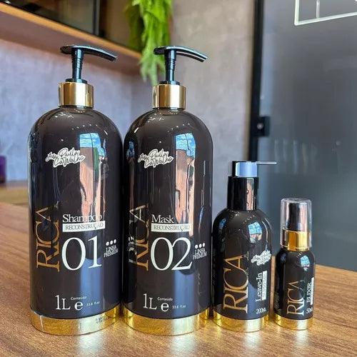 Ana Paula Carvalho, Kit 2 Rica 2x 1L + 200ml + 50ml-Ana Paula Carvalho - BUY BRAZIL STORE