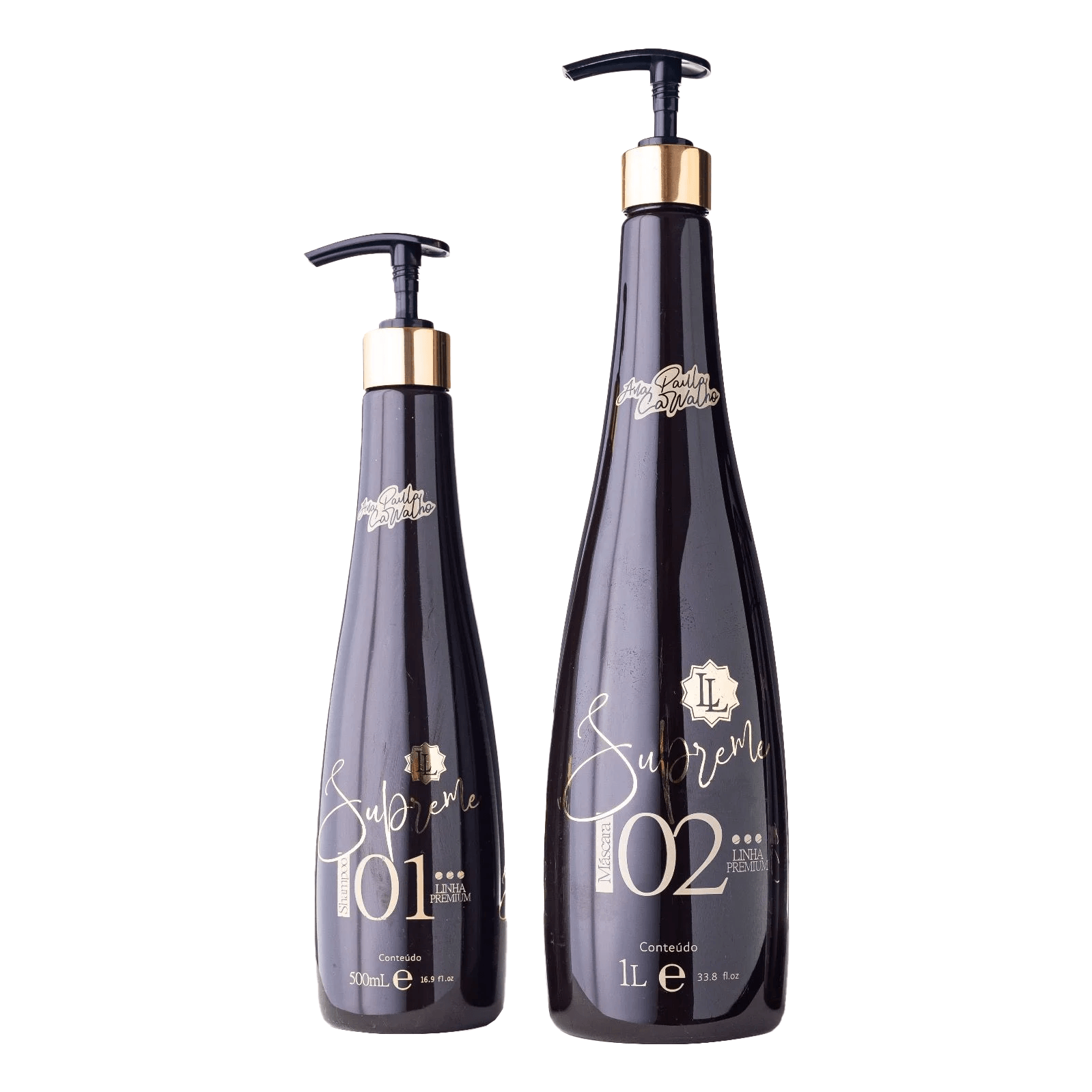 Ana Paula Carvalho, Kit LL Supreme, 1L + 500ml - BUY BRAZIL STORE