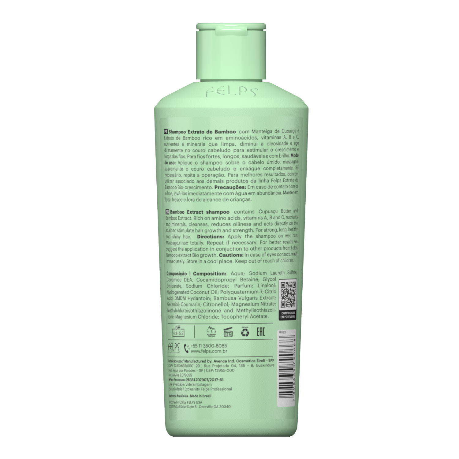 Felps, Extrato de Bamboo , Restoring Conditioner For Hair, 500ml