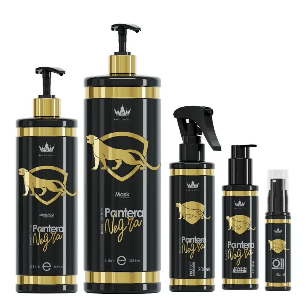 Black Panther Gold Progressive Brush Collection by Ana Paula Carvalho