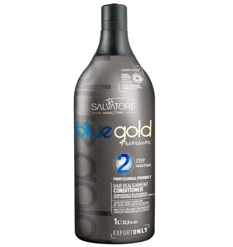 Salvatore Blue Gold Premium – Keratin Step 2 | 1L Brazilian Hair Treatment