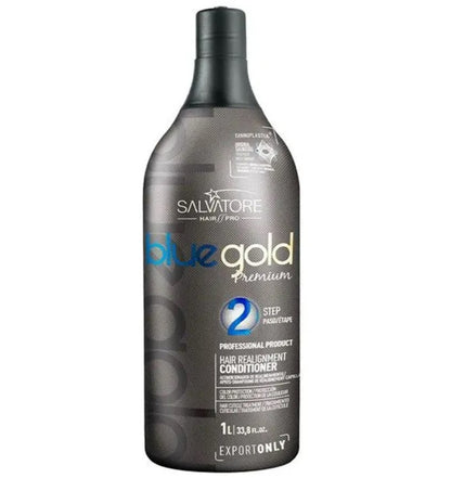Salvatore Blue Gold Premium – Keratin Step 2 | 1L Brazilian Hair Treatment
