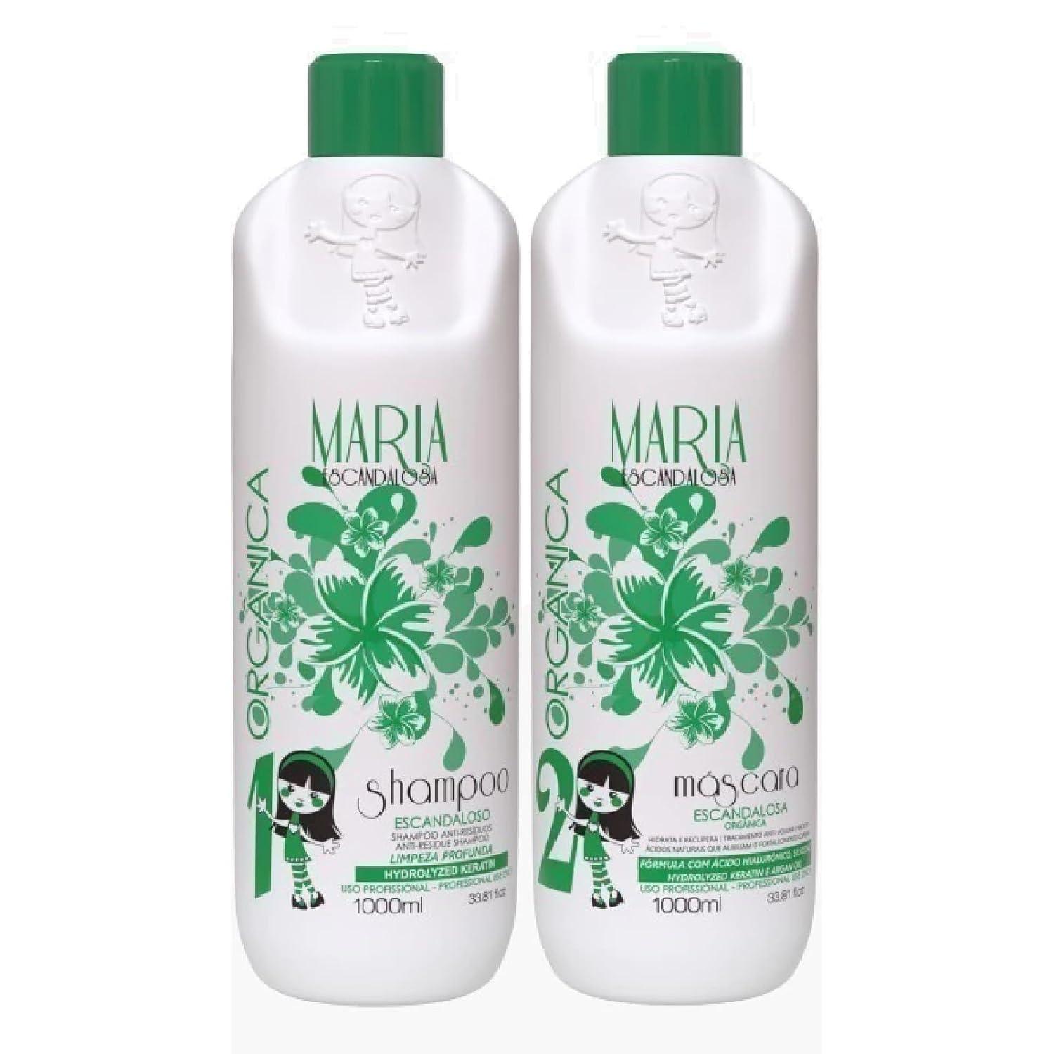 Bonequinha Escandalosa, Kit Green, Smoothing Keratin, 2x1L/33.8 fl.oz. - BUY BRAZIL STORE
