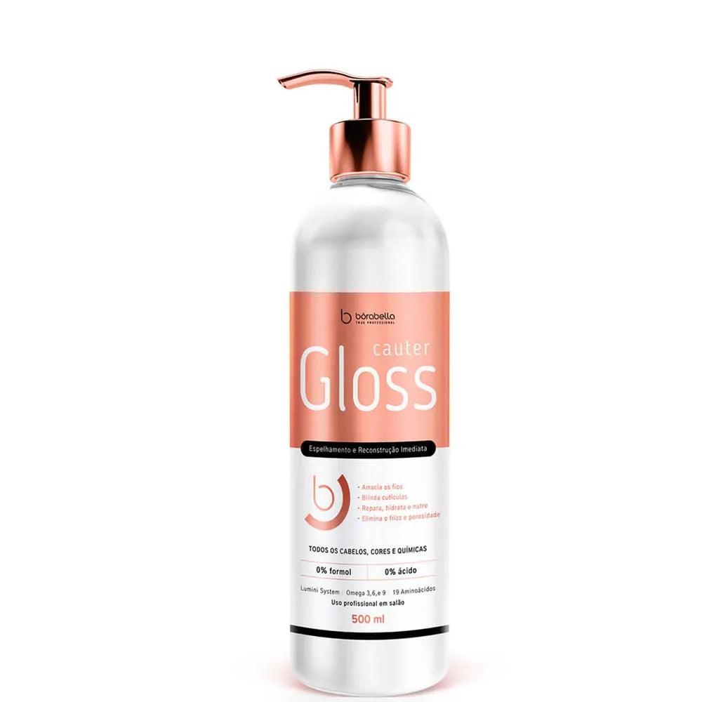 Borabella, Cauter Gloss Espelhamento E Selagem de Cuticulas, Hair Mask For Hair, 500ml - BUY BRAZIL STORE