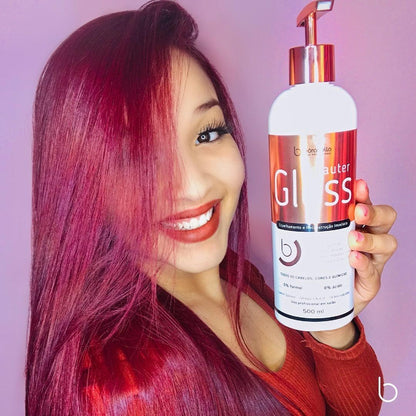 Borabella, Cauter Gloss Espelhamento E Selagem de Cuticulas, Hair Mask For Hair, 500ml - BUY BRAZIL STORE