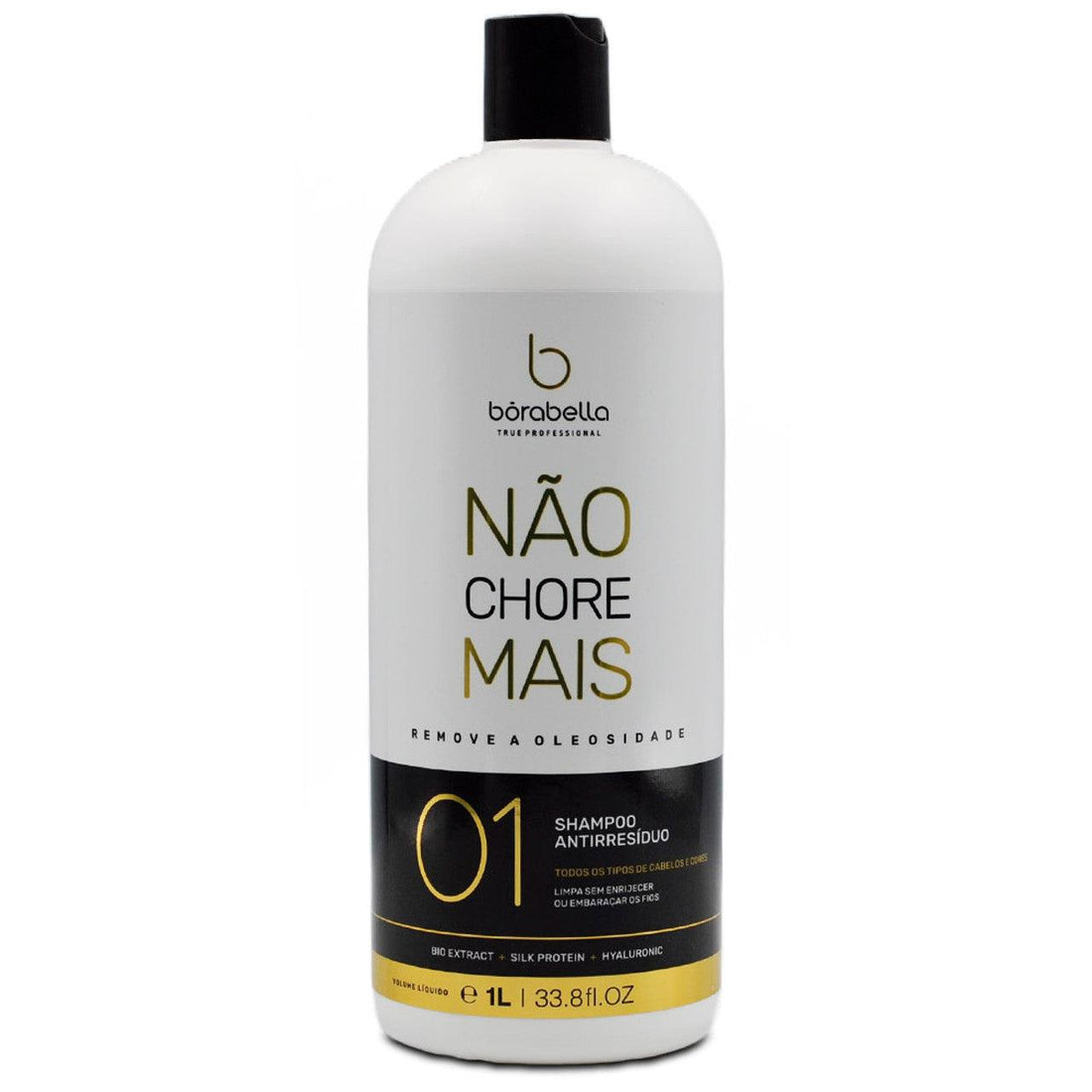 Borabella, Nao Chore Mais Step 1, Deep Cleansing Shampoo For Hair, 1L - BUY BRAZIL STORE
