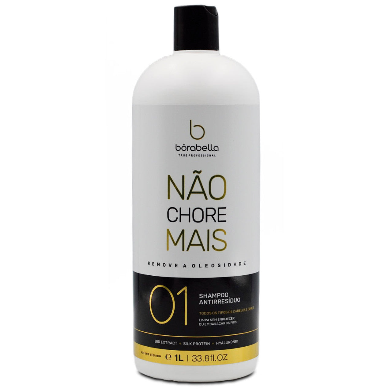 Borabella, Nao Chore Mais Step 1, Deep Cleansing Shampoo For Hair, 1L