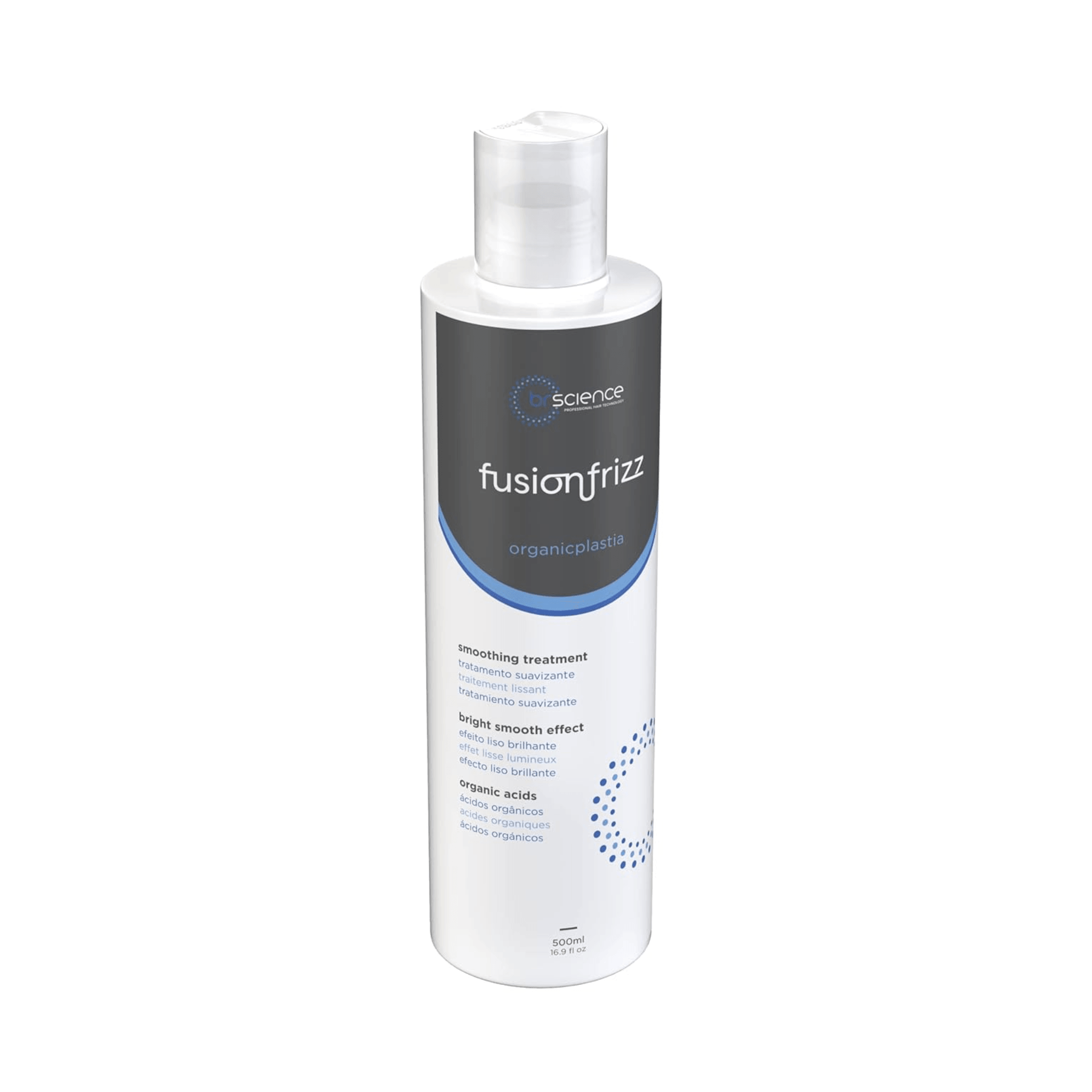 BR Science | Fusion Frizz OrganicPlastia | Bright Smoothing Treatment | Organic Acids | 500 ml / 16.9 fl.oz. - BUY BRAZIL STORE