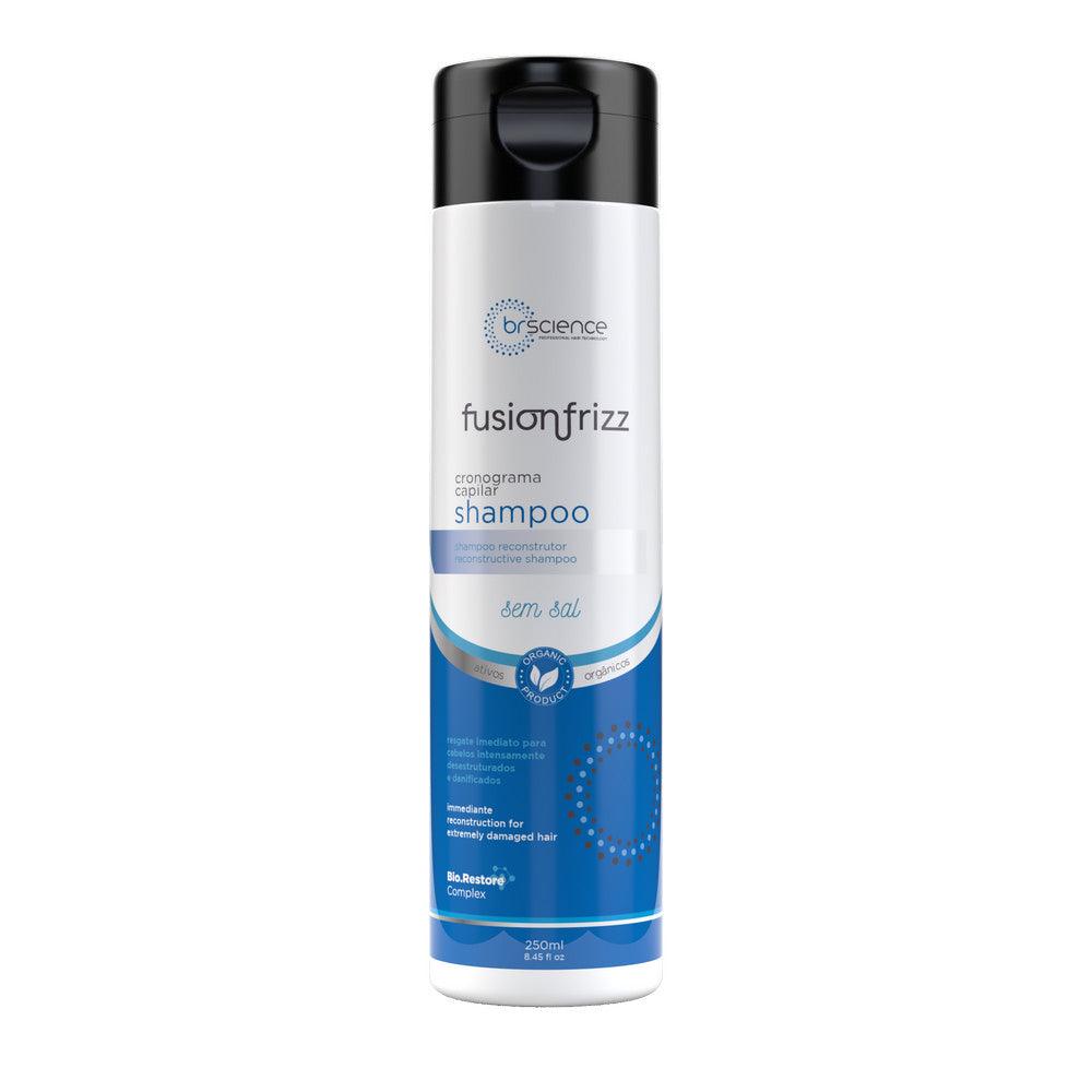 BR Science | Fusion Frizz Reconstructive Shampoo | Recommended For Extremely Damaged Hair | 250 ml / 8.45 fl.oz. - BUY BRAZIL STORE