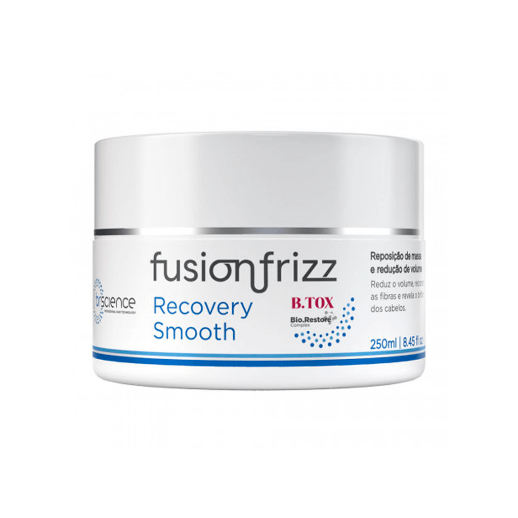 Creme capilar Fusionfrizz Recovery Smooth, 250ml, para controlar frizz e reduzir volume com tecnologia B.TOX