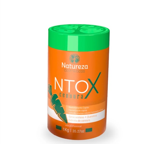 Carrot Hair Btx – Hydrate, Rebuild &amp; Reduce Volume 1kg (35.27 fl.oz) - BUY BRAZIL STORE