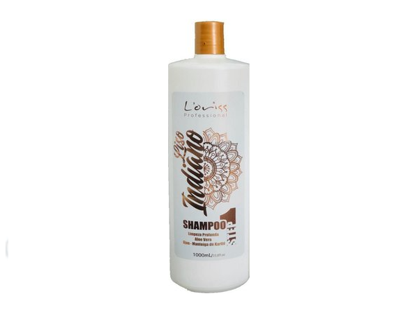 Loriss Professional, Indiano, Shampoing nettoyant en profondeur pour cheveux, 1 L