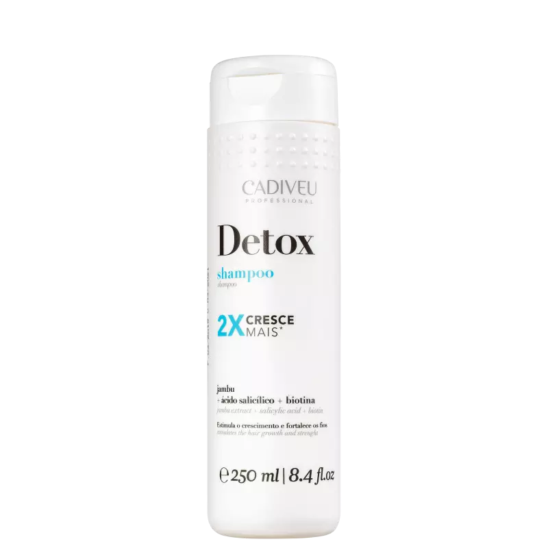 Cadiveu, Detox, Shampoing nettoyant en profondeur pour cheveux, 250 ml