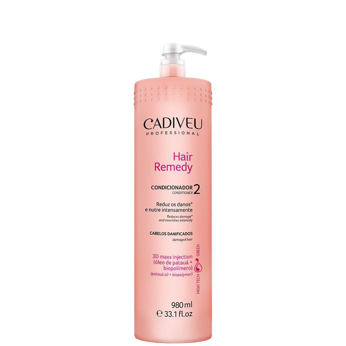 Cadiveu, Hair Remedy Step 2, Après-shampooing réparateur pour cheveux, 980 ml