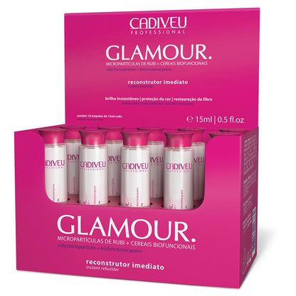 Cadiveu, Kit Ampolas Glamour, 10 unitsx15ml - BUY BRAZIL STORE