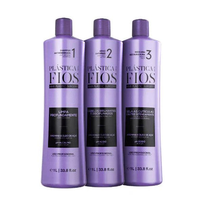Cadiveu - Kit Plastica do Fios - 3x1L | 33.8 oz - BUY BRAZIL STORE