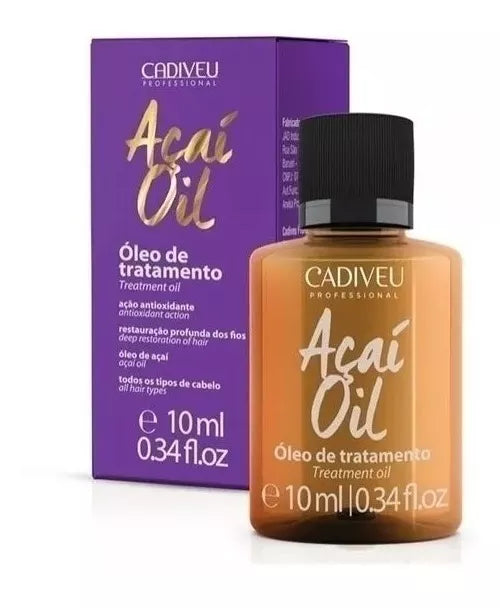 Cadiveu, Óleo de Tratamento Açai, Finishing Oil For Hair, 10ml