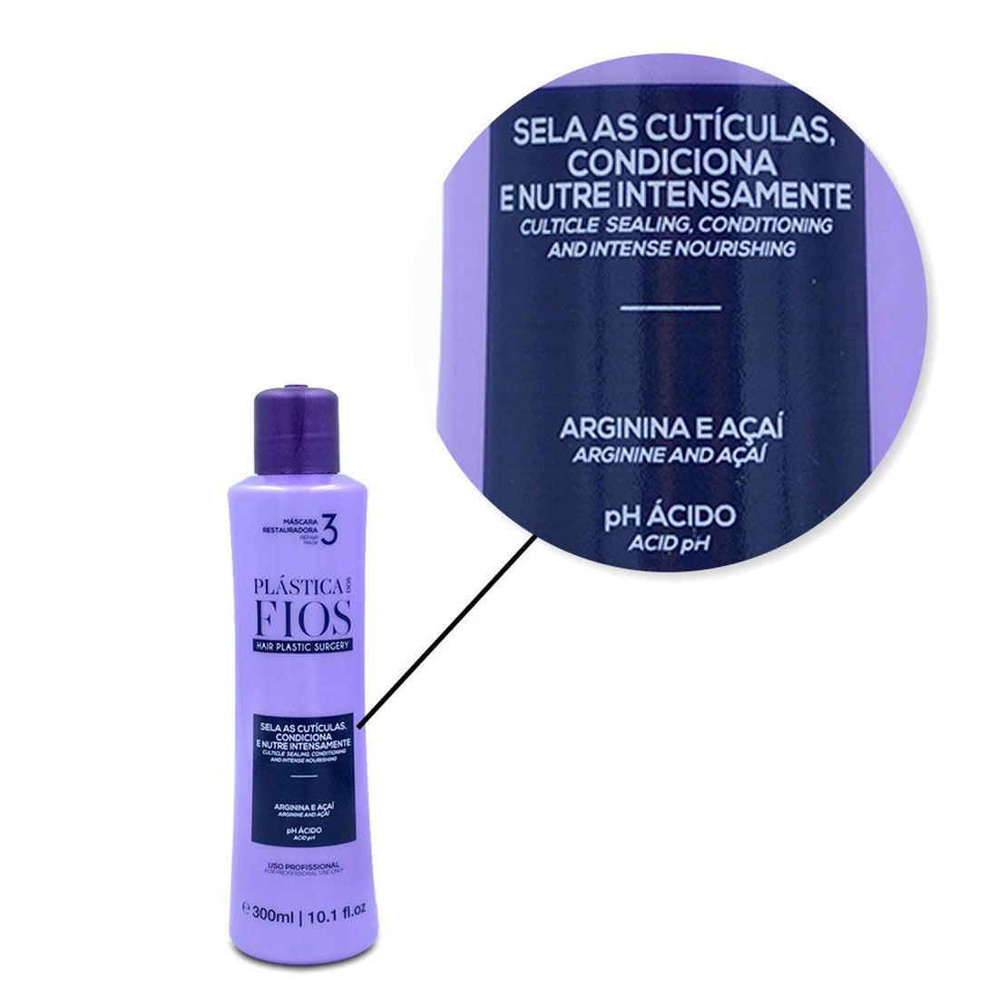 Cadiveu, Plastica dos Fios Step 3, Hair Mask For Hair, 300ml - BUY BRAZIL STORE