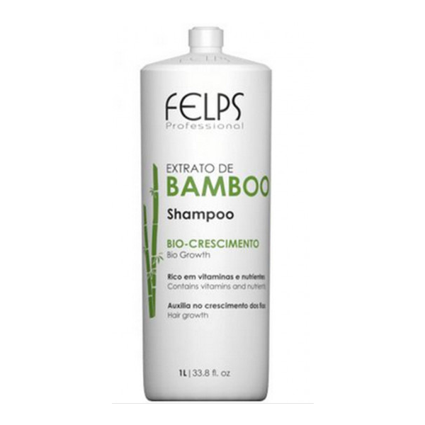 Felps, Extrato de Bamboo, Deep Cleansing Shampoo For Hair, 1L
