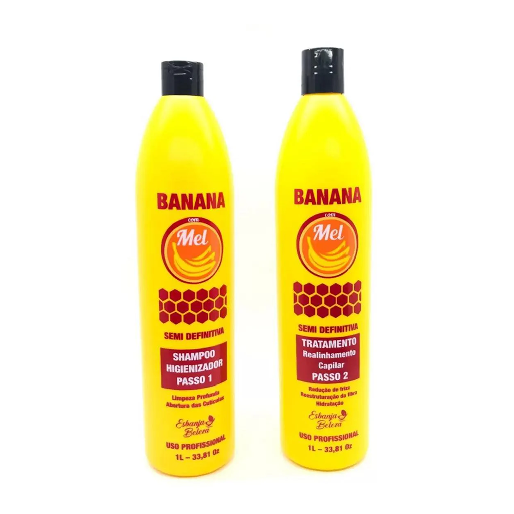 Uniliss, Kit Banana e Mel, 2x1L