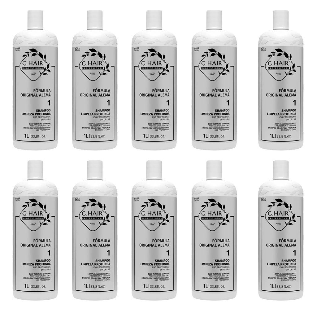 G Hair, Original German Formula, Deep Cleansing Shampoo For Hair 10x1L