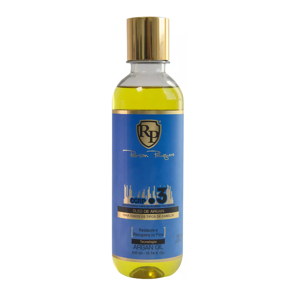 Robson Peluquero, CCRP 3 Argan, Finishing Oil For Hair, 300ml