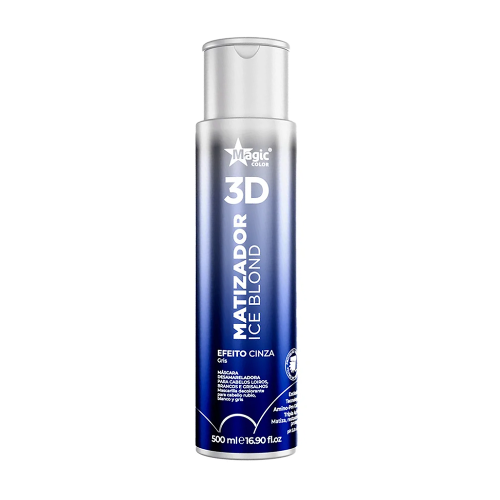 Magic Color, 3D Matizador Ice Blond, Cinza, Hair Mask For Hair, 300ml