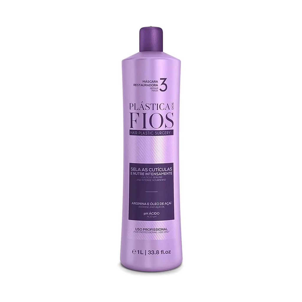 Cadiveu, Plastica do Fios Step 3, Hair Mask For Hair, 1L