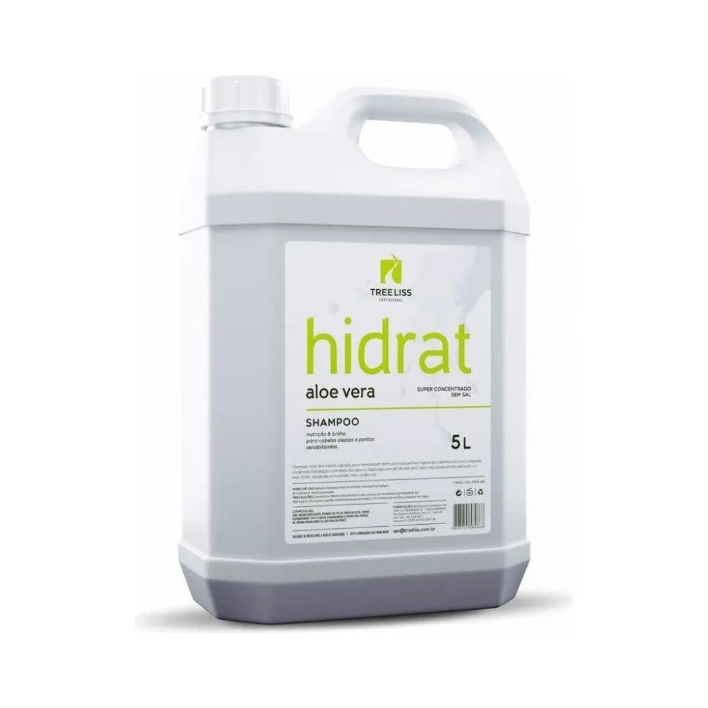 Tree Liss, Hidrat Aloe Vera, Deep Cleansing Shampoo For Hair, 5L