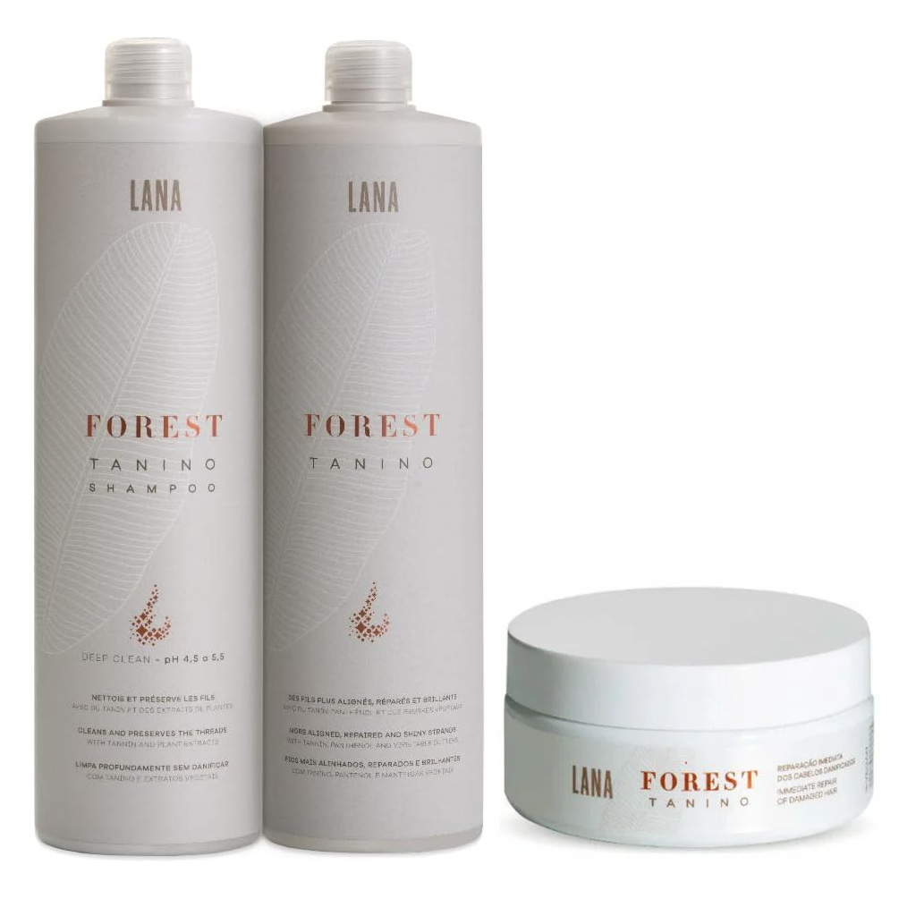Forest Tanino Step 1 and 2 Without Formaldehyde 1L + Hair Mask - 200g