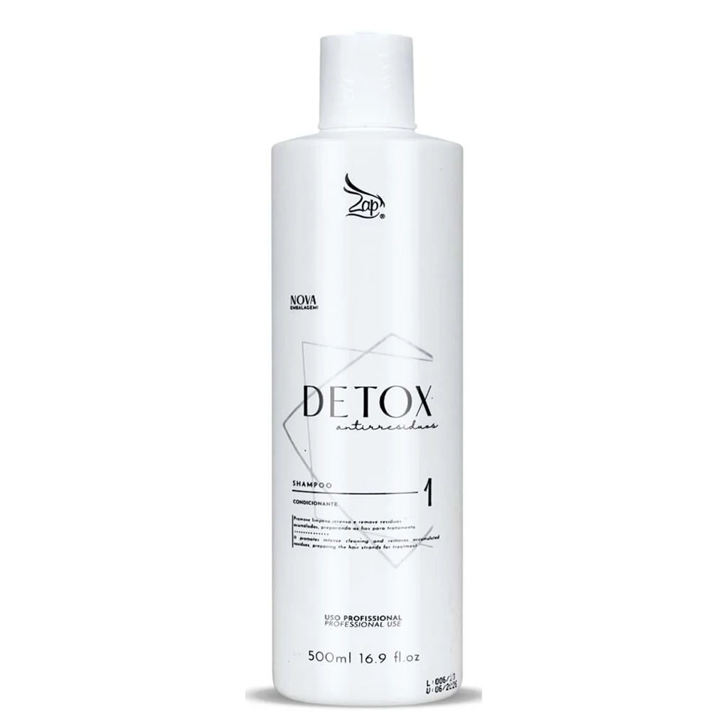 Zap, Dtx Shampoo Antirresiduos , Deep Cleansing Shampoo for Hair, 500ml