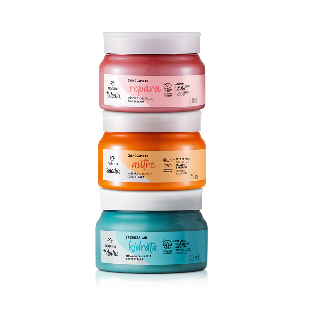 Natura Tododia Hair Mask Kit Repair, Nutrition and Hydration 3x 250ml