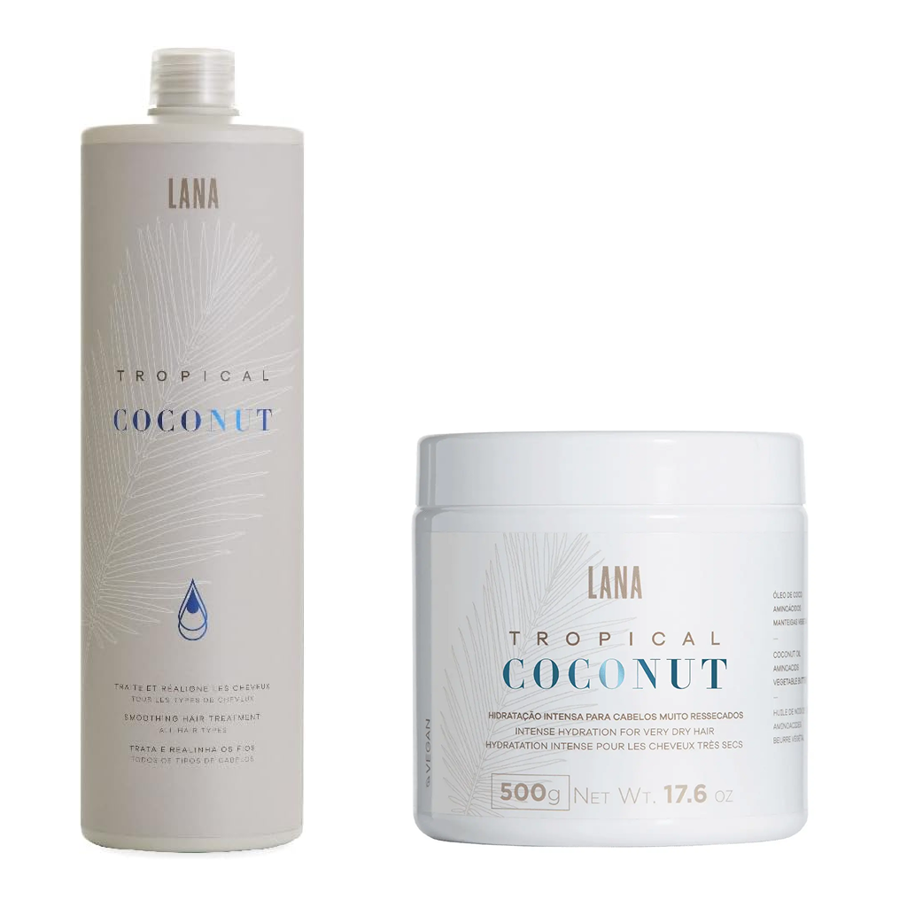 Tropical Coconut Smoothing Hair Treatment 1L + Hair Mask 500g