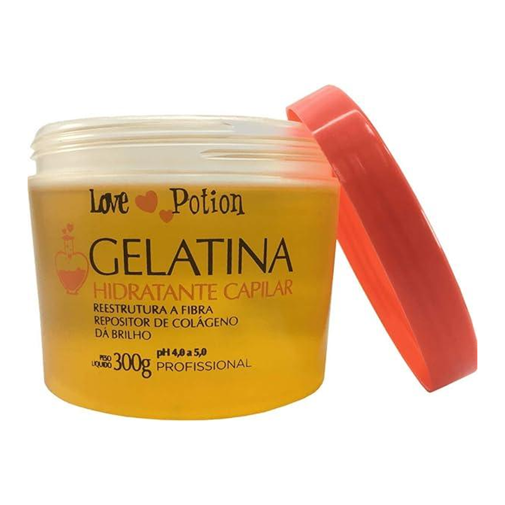 Love Potion, Gelatina Hidratante Capilar, Hair Mask For Hair, 300g